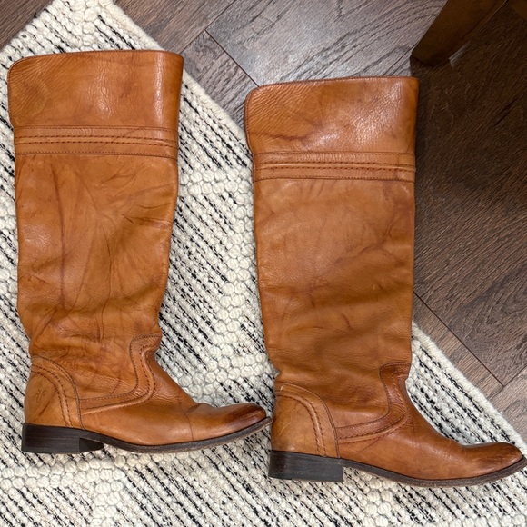 Frye Tan Tall leather boots 6.5 - Picture 2 of 6
